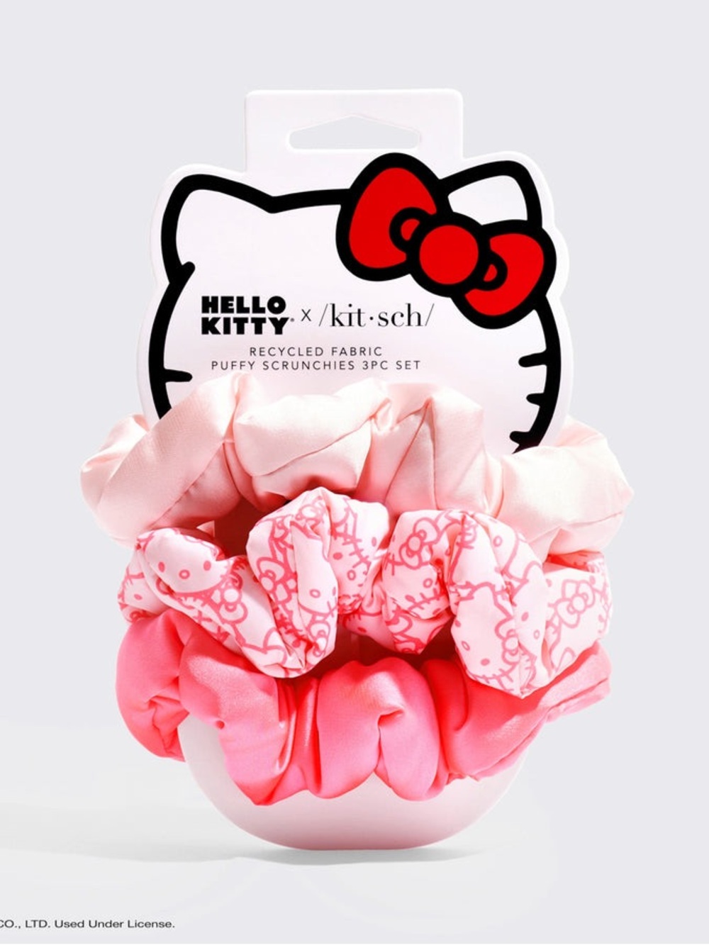 Hello Kitty x KITSCH Puffy Scrunchies 3Pc set